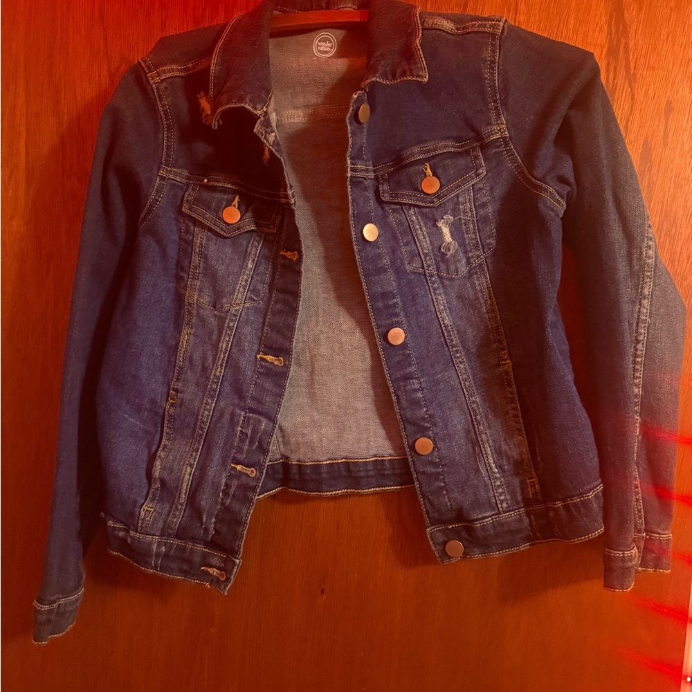 Faded Glory Kids Dark Blue Jean Jacket